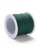 Cordón de nylon. 1 milímetro grosor. Color TEAL. 90 metros. 1 cono.