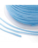 Cordón de nylon. 1 milímetro grosor. Color LIGHT SKY BLUE. 90 metros. 1 cono.
