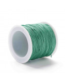 Cordón de nylon. 0.8 mm grosor. MEDIUM TURQUOISE. 90 metros cono. 1 cono.