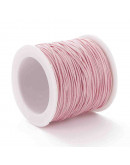 Cordón de nylon. 0.8 mm grosor. PEARL PINK. 90 metros cono. 1 cono.