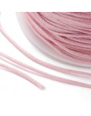Cordón de nylon. 0.8 mm grosor. PEARL PINK. 90 metros cono. 1 cono.