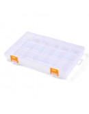 Organizador. 15 divisiones. Tapa abatible. 23x15.5x3.2 cm. 1 ud.