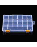 Organizador. 15 divisiones. Tapa abatible. 23x15.5x3.2 cm. 1 ud.