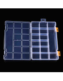 Organizador. 15 divisiones. Tapa abatible. 23x15.5x3.2 cm. 1 ud.