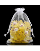 Bolsa de regalo. Organza. WHITE. 120x100 milímetros. 10 uds.