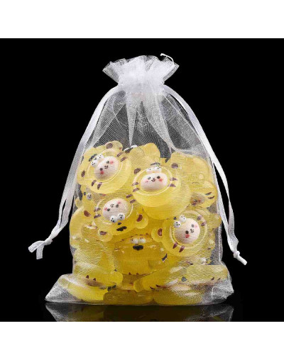Bolsa de regalo. Organza. WHITE. 120x100 milímetros. 10 uds.