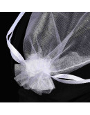 Bolsa de regalo. Organza. WHITE. 120x100 milímetros. 10 uds.
