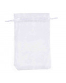 Bolsa de regalo. Organza. WHITE. 120x100 milímetros. 10 uds.