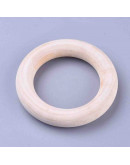 Linking Rings. Círculo. Madera. Color Khaki. 55x9 milímetros. 36 mm agujero. 4 uds.