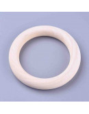 Linking Rings. Círculo. Madera. Color Khaki. 70x10 milímetros. 50 mm agujero. 4 uds.