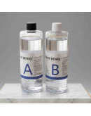 Resina Epoxy. Color cristal. Relación 1:1. 16+16 onzas (950 ml). Incluye accesorios. 1 set.