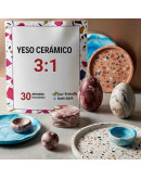 Yeso cerámico. Castin Resin Gypsum. Relación 3:1. Secado rápido, moldear piezas decorativas.. 1 kg.