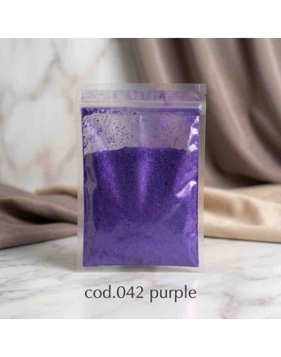 Polvo Mica. PURPLE. Para uso con resina, cera, parafina y glicerina. 100 gramos.