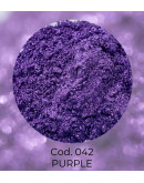 Polvo Mica. PURPLE. Para uso con resina, cera, parafina y glicerina. 50 gramos.
