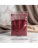 Polvo Mica. WINE RED. Para uso con resina, cera, parafina y glicerina. 100 gramos.
