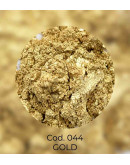Polvo Mica. GOLD. Para uso con resina, cera, parafina y glicerina. 50 gramos.