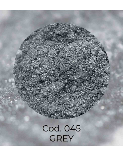 Polvo Mica. GREY. Para uso con resina, cera, parafina y glicerina. 100 gramos.