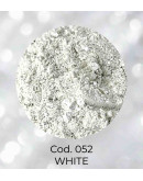 Polvo Mica. WHITE. Para uso con resina, cera, parafina y glicerina. 50 gramos.