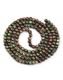 Esfera. Drawbench Style. Red Win - Green. 6~6.5 mm. 1 mm perforación. 140 uds hilo aprox.